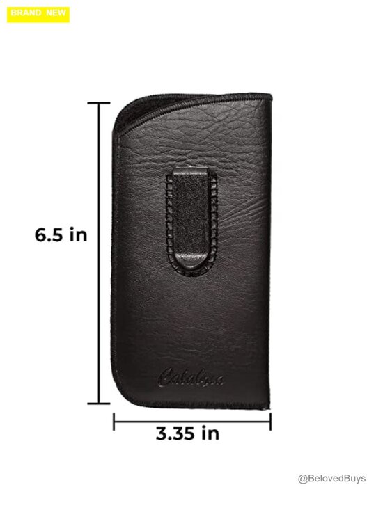 Slim Faux Leather Eyeglass Case Slip-In Design 2 Pack Pouch for Glasses